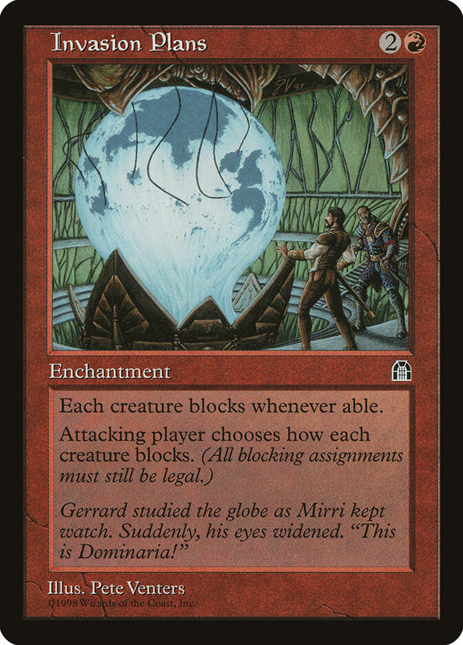 Invasion Plans card front