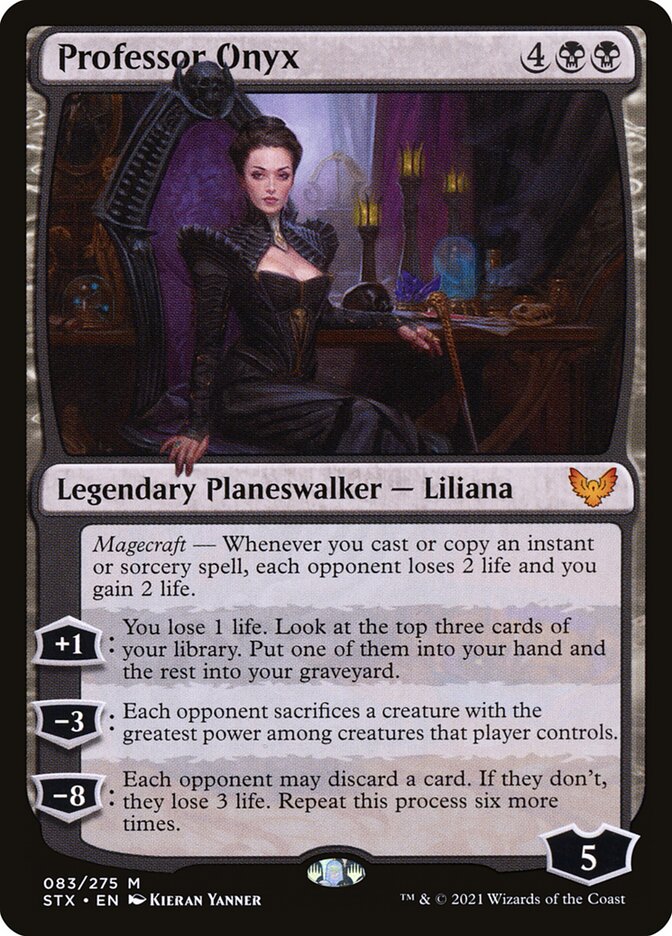 Professor Onyx card front