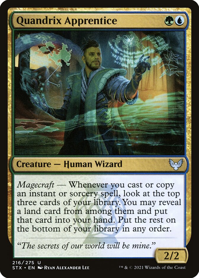 Quandrix Apprentice card front