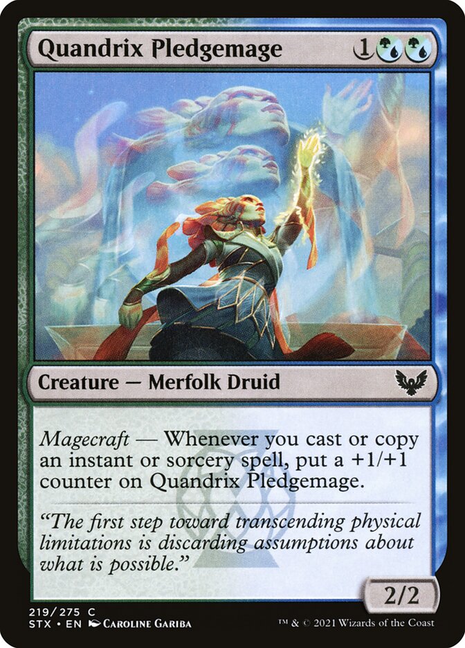 Quandrix Pledgemage card front