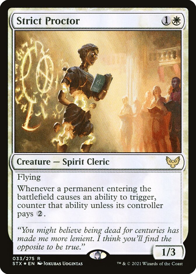 Strict Proctor card front
