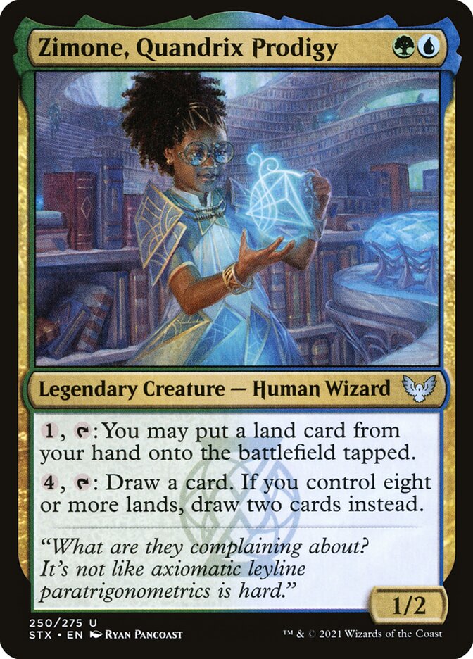 Zimone, Quandrix Prodigy card front
