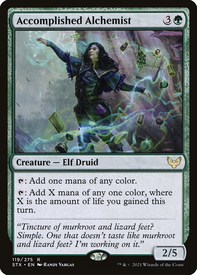 Accomplished Alchemist card front