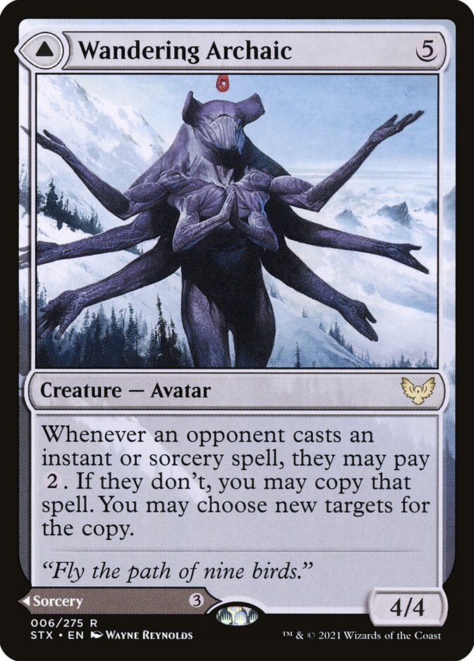 Wandering Archaic card front