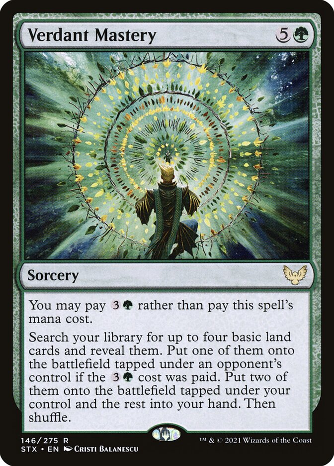 Verdant Mastery card front