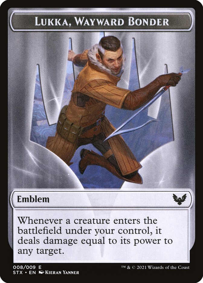 Lukka, Wayward Bonder Emblem card front