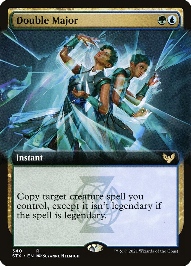 Double Major card front