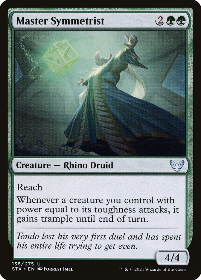 Master Symmetrist card front