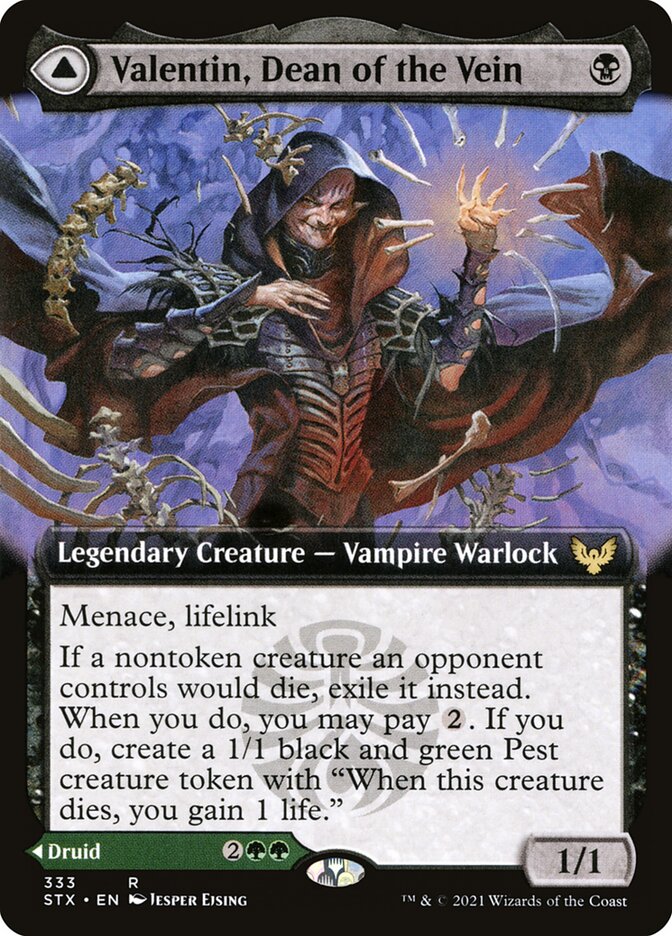 Valentin, Dean of the Vein card front