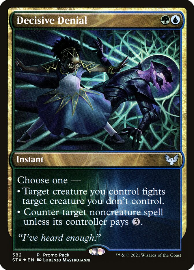 Decisive Denial card front