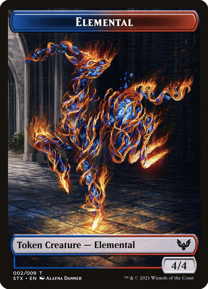 Elemental card front
