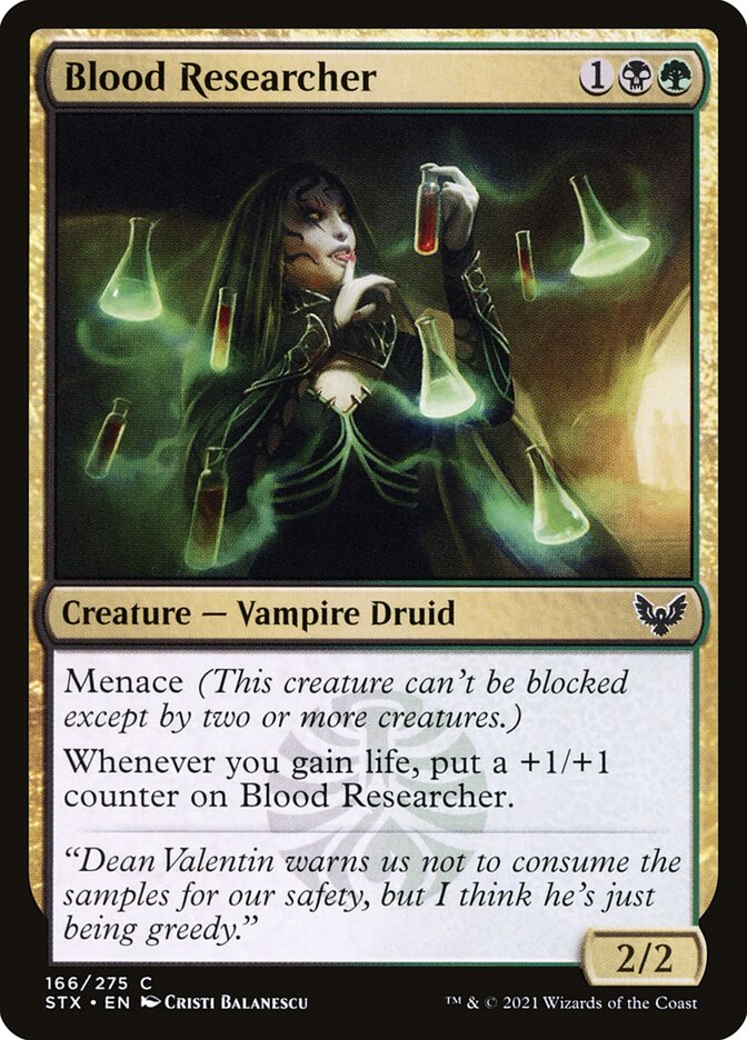 Blood Researcher card front