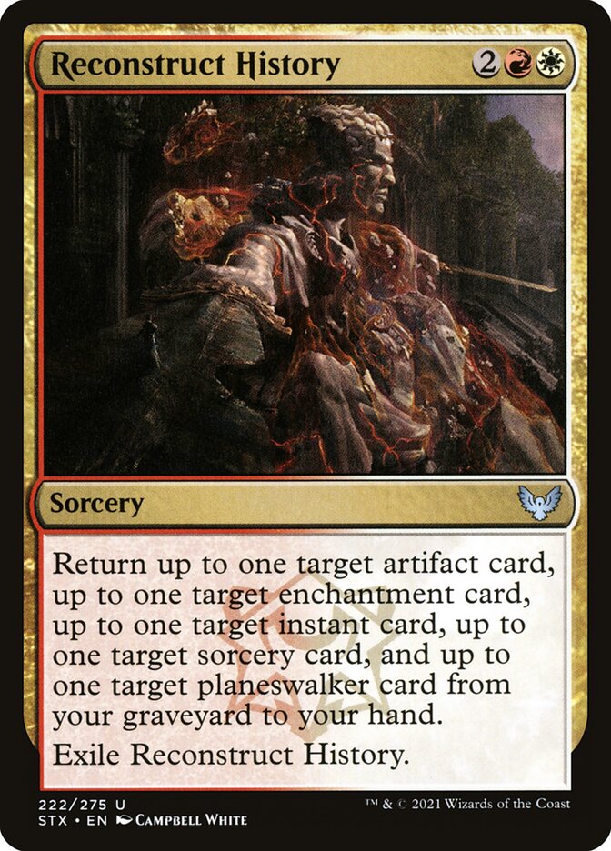 Reconstruct History card front