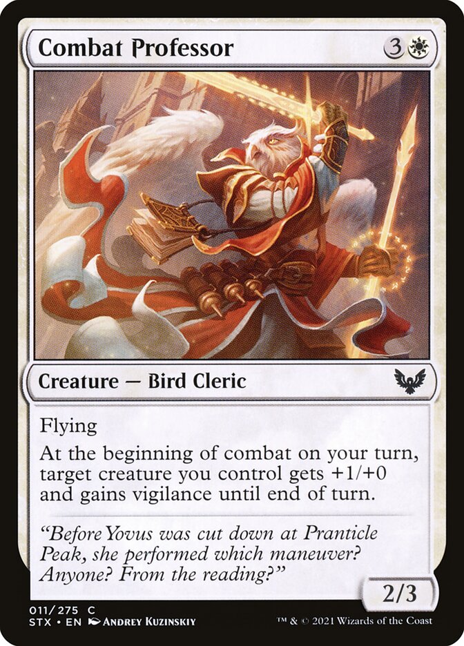 Combat Professor card front