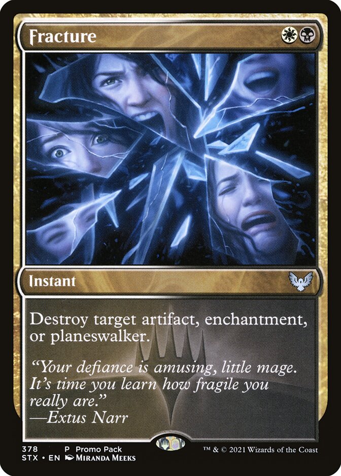 Fracture card front
