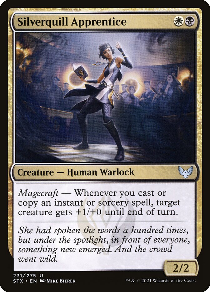 Silverquill Apprentice card front