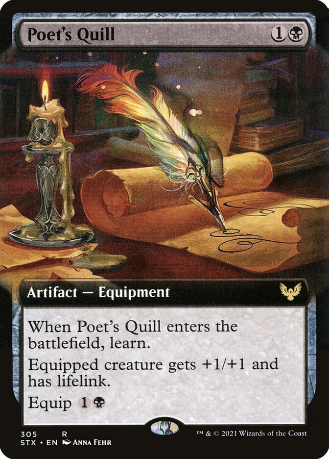 Poet's Quill card front