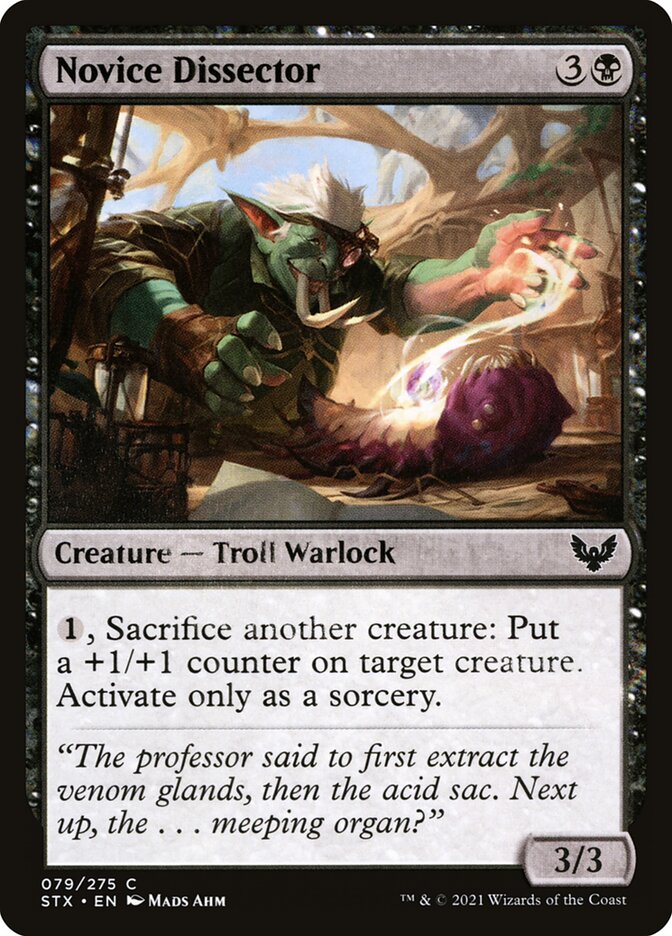 Novice Dissector card front
