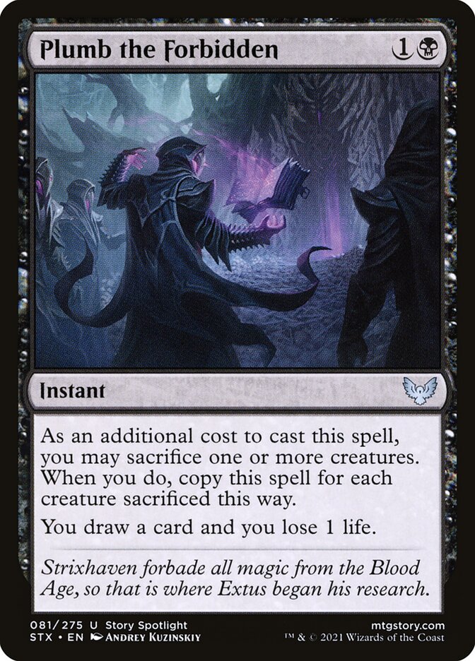 Plumb the Forbidden card front
