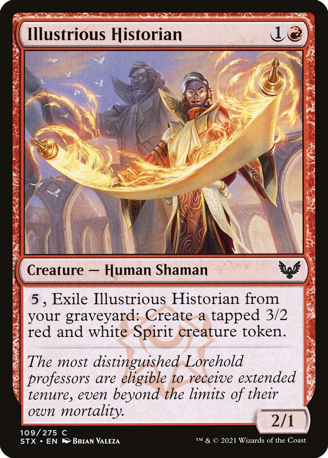 Illustrious Historian card front
