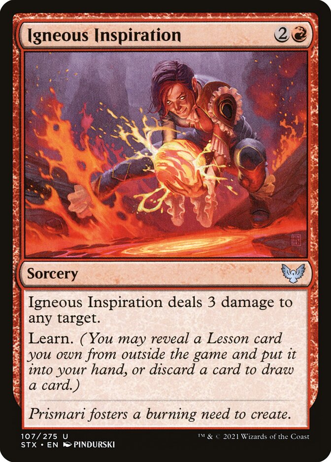 Igneous Inspiration card front