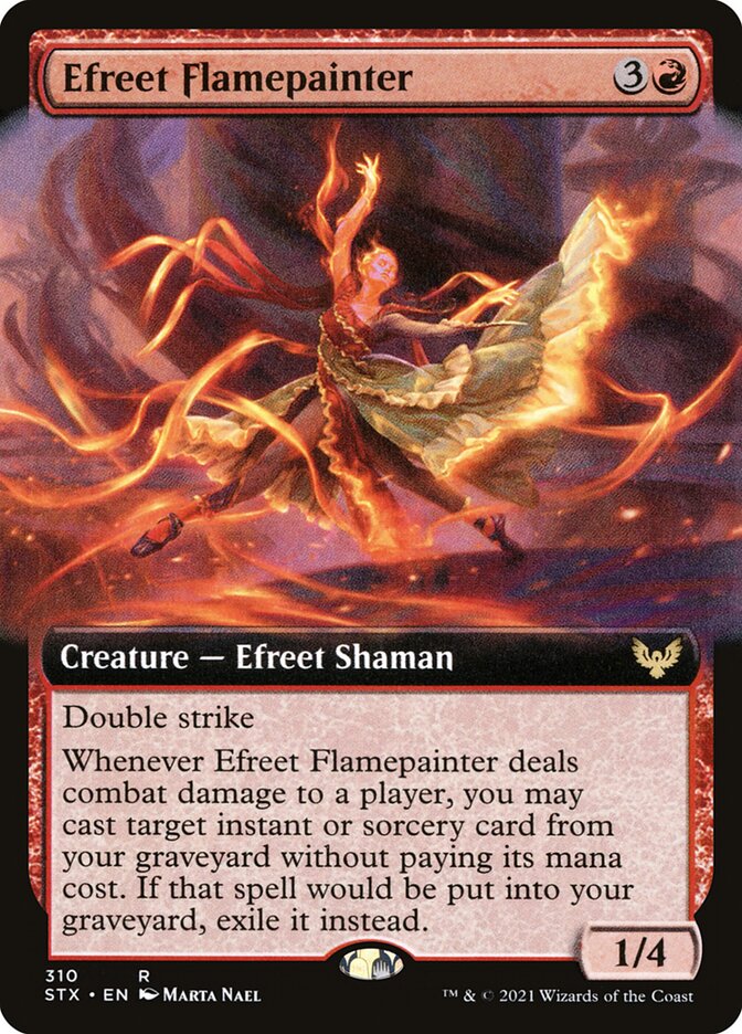 Efreet Flamepainter card front