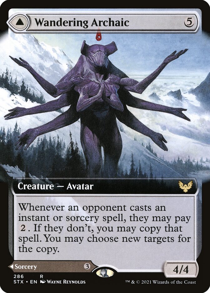 Wandering Archaic card front