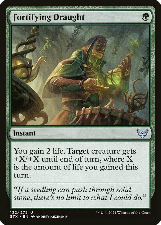 Fortifying Draught card front