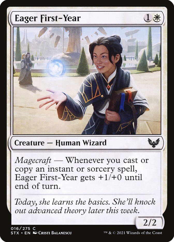 Eager First-Year card front