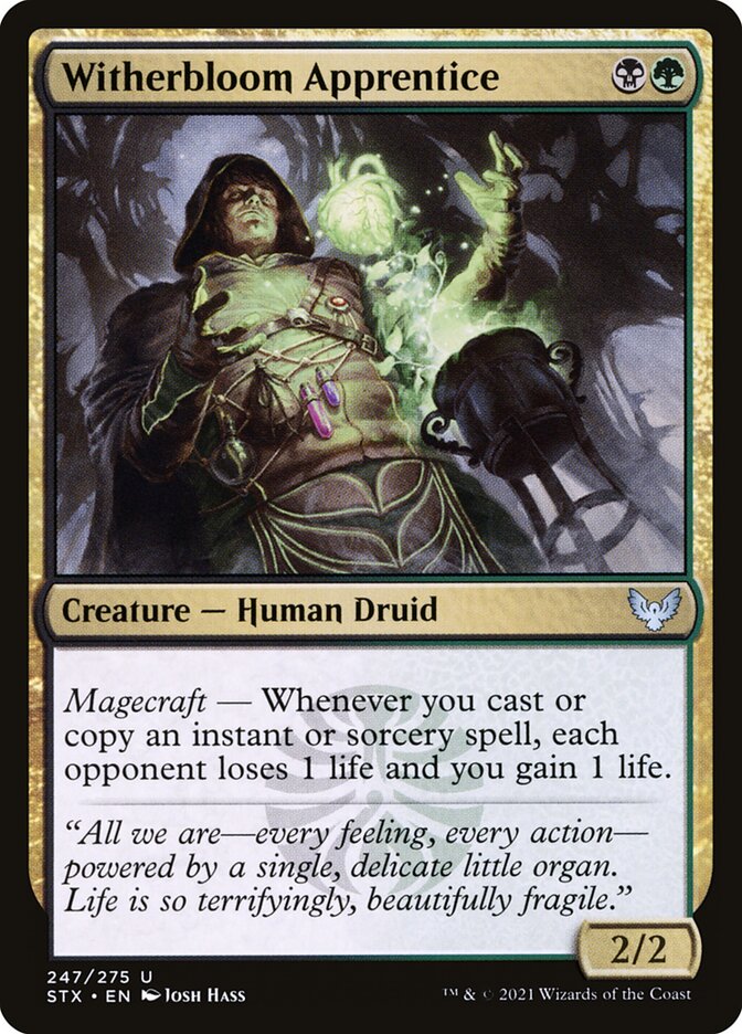 Witherbloom Apprentice card front