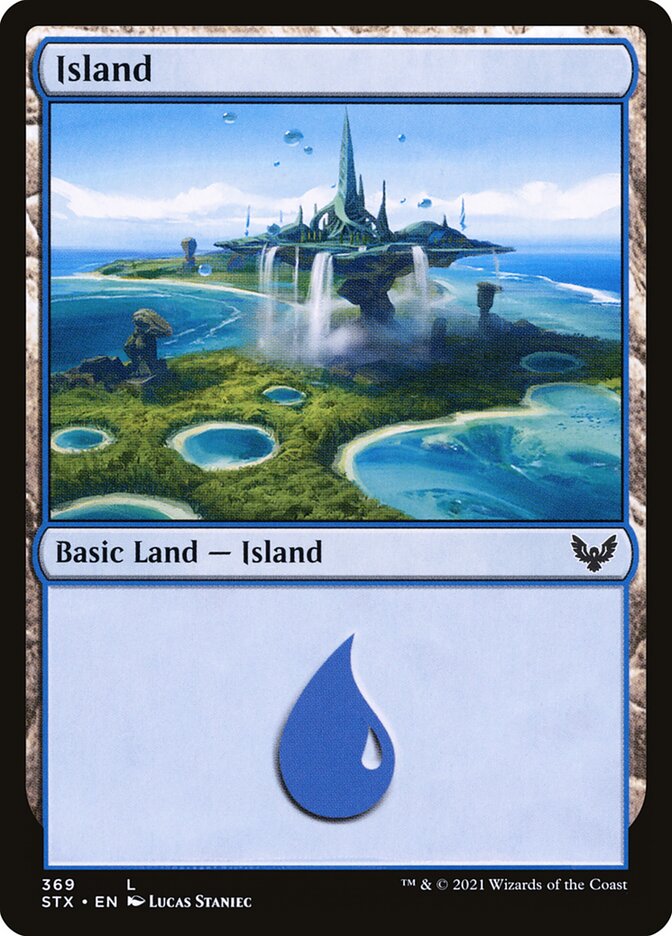 Island card front