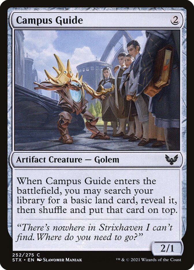 Campus Guide card front