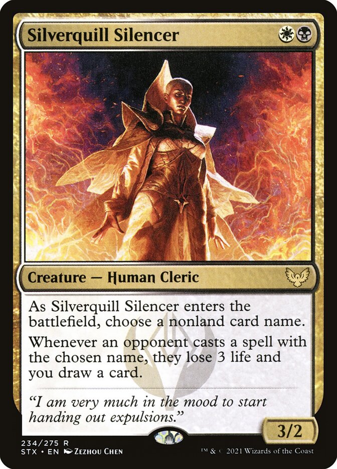 Silverquill Silencer card front