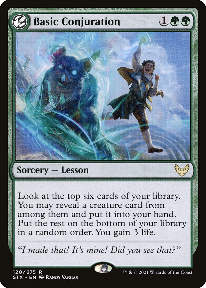 Basic Conjuration card front
