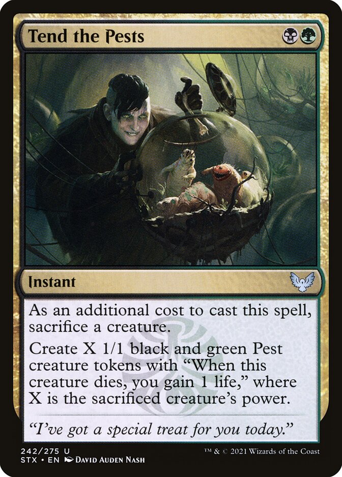 Tend the Pests card front