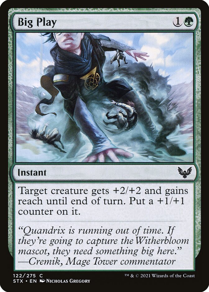 Big Play card front