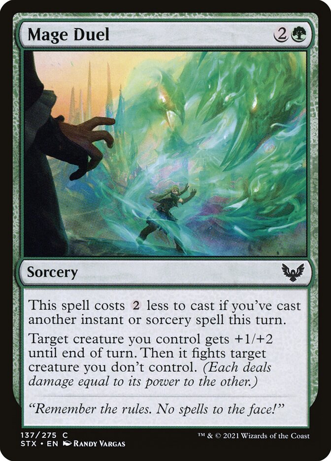 Mage Duel card front