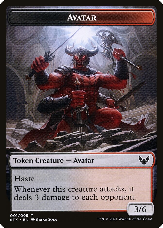 Avatar card front