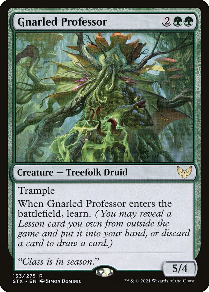 Gnarled Professor card front