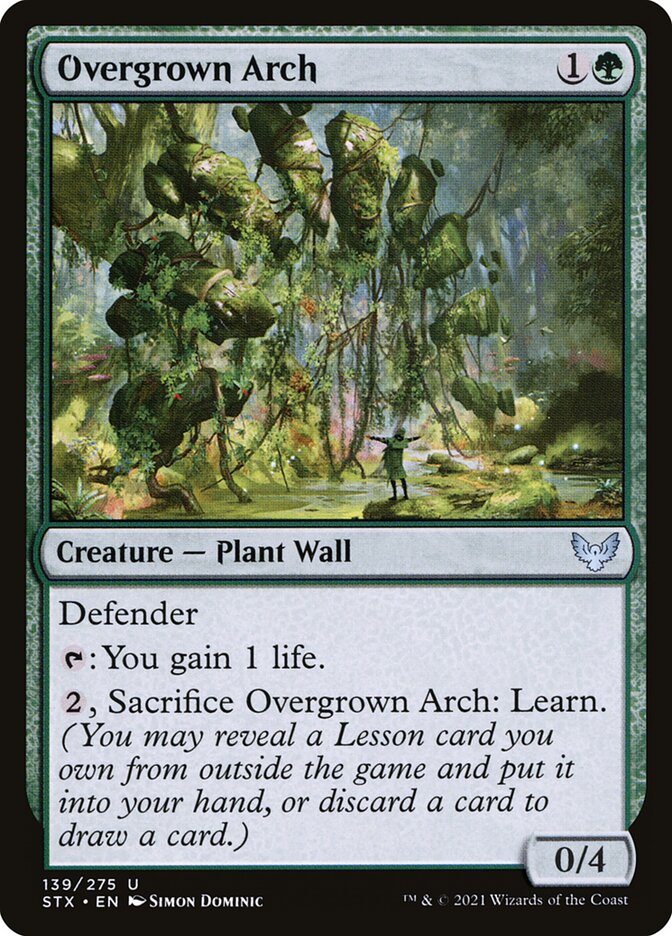 Overgrown Arch card front