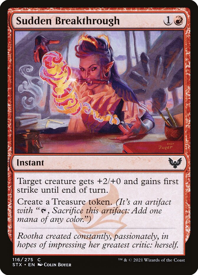 Sudden Breakthrough card front