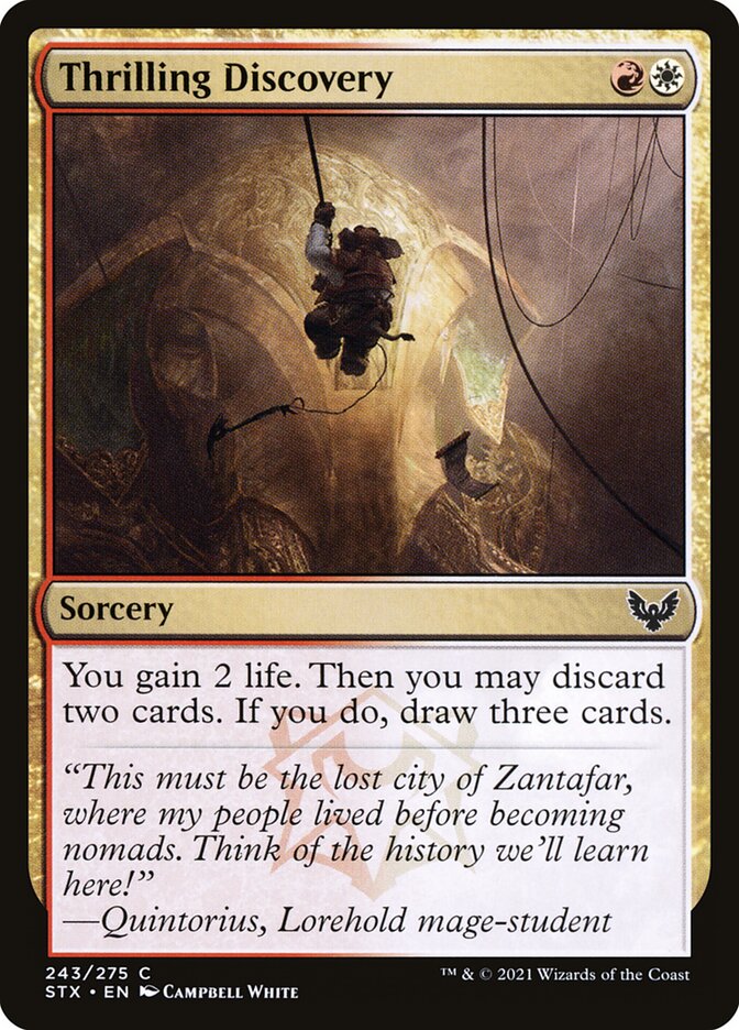 Thrilling Discovery card front