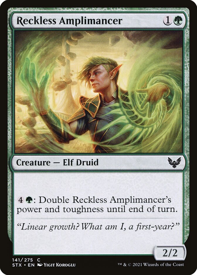 Reckless Amplimancer card front