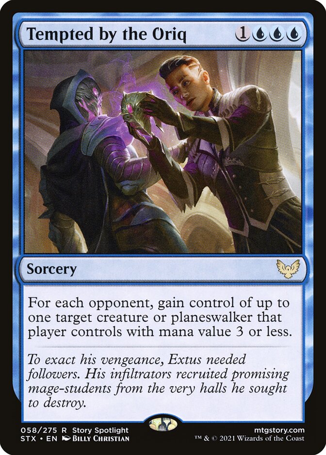 Tempted by the Oriq card front