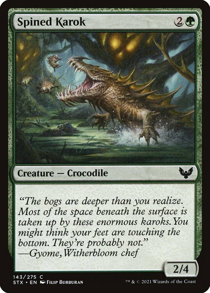 Spined Karok card front