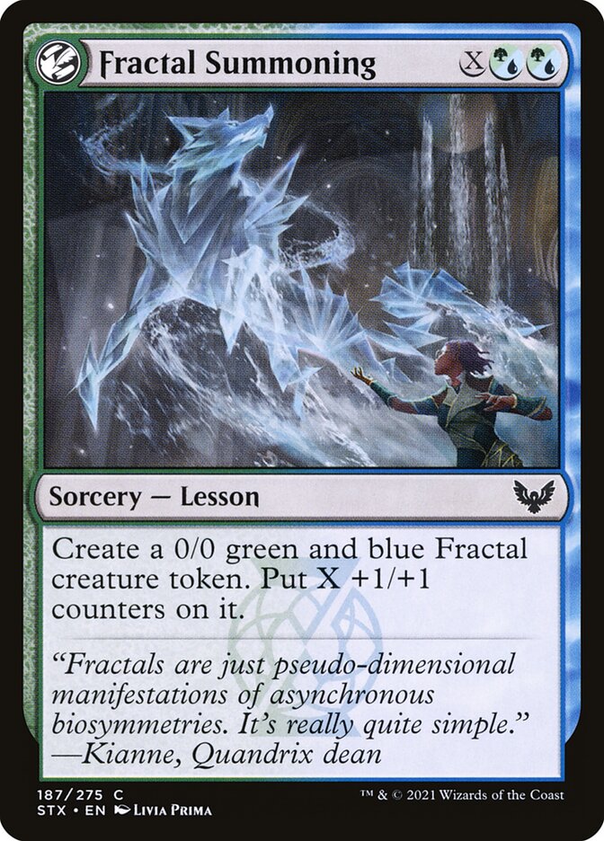Fractal Summoning card front