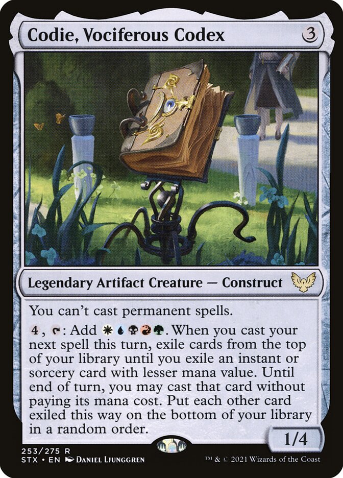Codie, Vociferous Codex card front