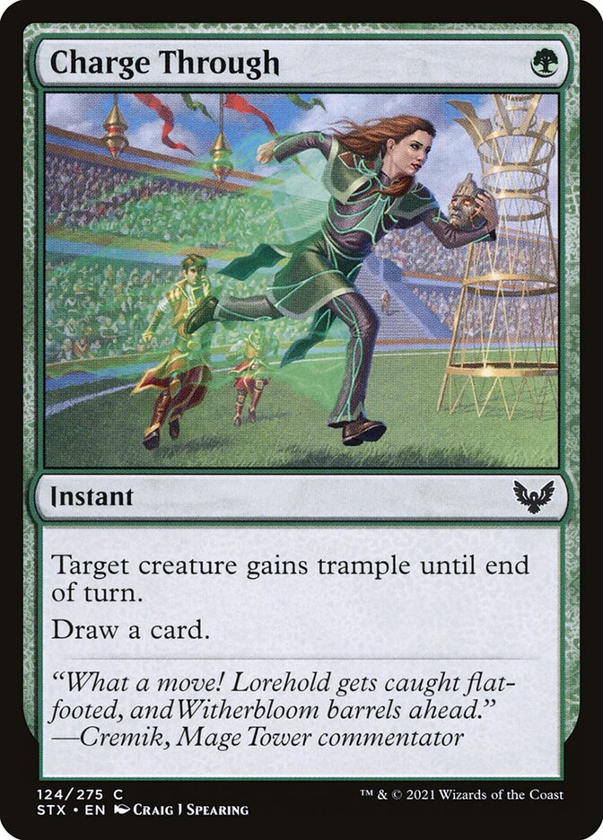 Charge Through card front