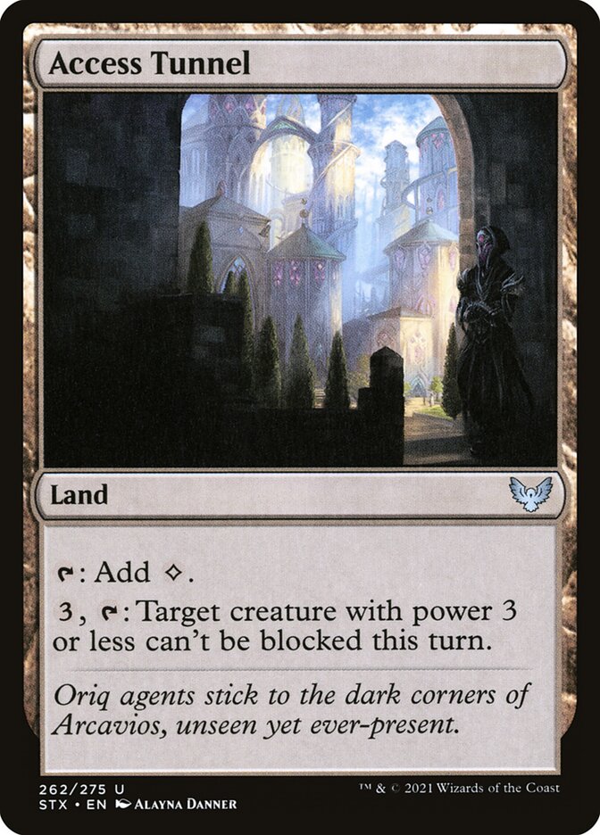 Access Tunnel card front