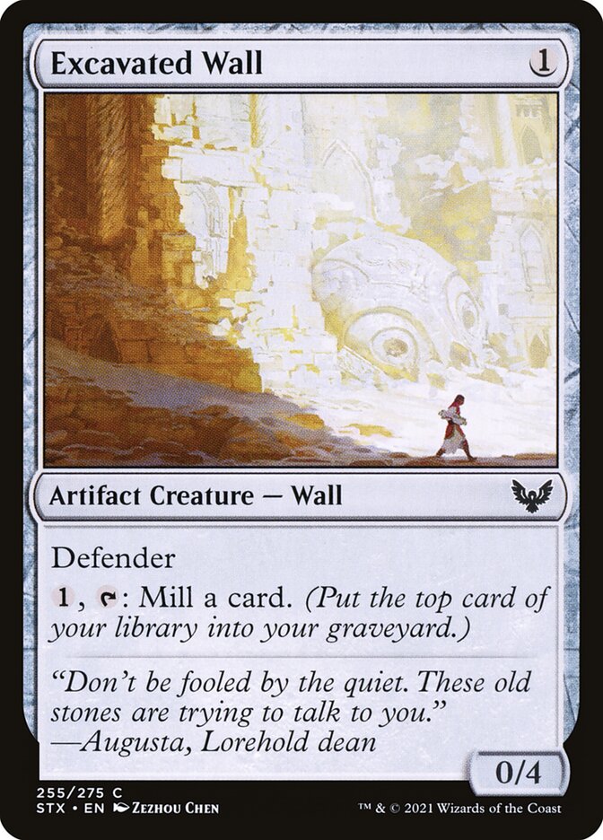 Excavated Wall card front